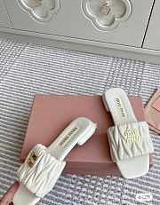 Miu Miu White Slides - 2