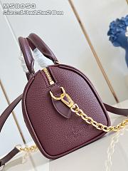 Louis Vuitton LV Speedy 20 Red Wine 20x12x13cm - 3