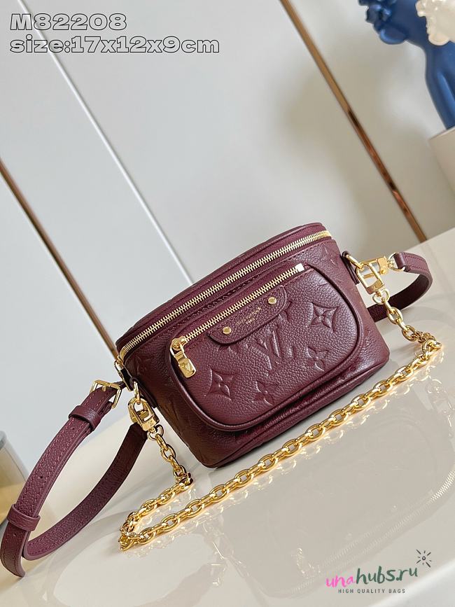 Louis Vuitton LV Mini Bumbag Red Wine 17x12x9cm - 1
