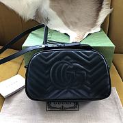 Gucci Marmont Bag Black 24x7x13cm - 3