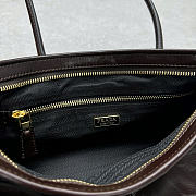 Prada Bonnie Medium Leather Handbag Brown 32x15.5x12cm - 2