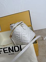 Fendi Vanity White nappa leather 16x11x8cm - 4