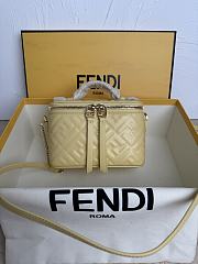 Fendi Vanity Yellow nappa leather 16x11x8cm - 1