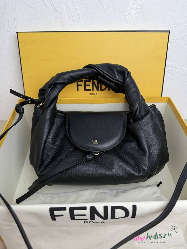 Fendi Spy Small Black leather bag 32x18x12cm - 1