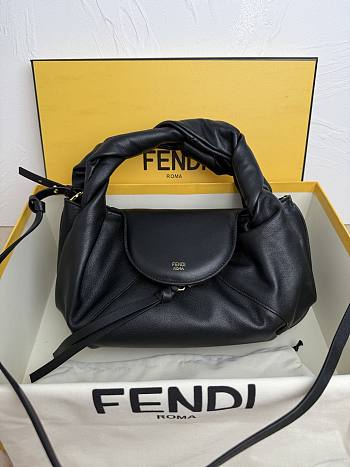 Fendi Spy Small Black leather bag 32x18x12cm