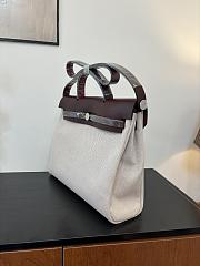 Hermes Noir Toile Herbag Zip 31 CM  - 3