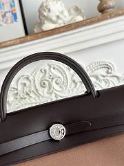 Hermes Noir Toile Herbag Zip Tan 31 CM - 3