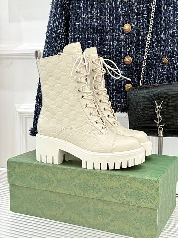 Gucci White Boot