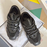 Jimmy Choo Diamond X II F Black Leather Trainers Sneaker - 2