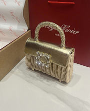 Roger Vivier Jewel Efflorescence Mini Bag Gold 19x13x4cm - 4
