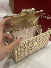 Roger Vivier Jewel Efflorescence Mini Bag Gold 19x13x4cm - 3