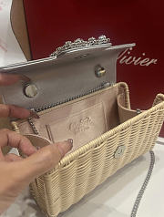 Roger Vivier Jewel Efflorescence Mini Bag Silver 19x13x4cm - 3
