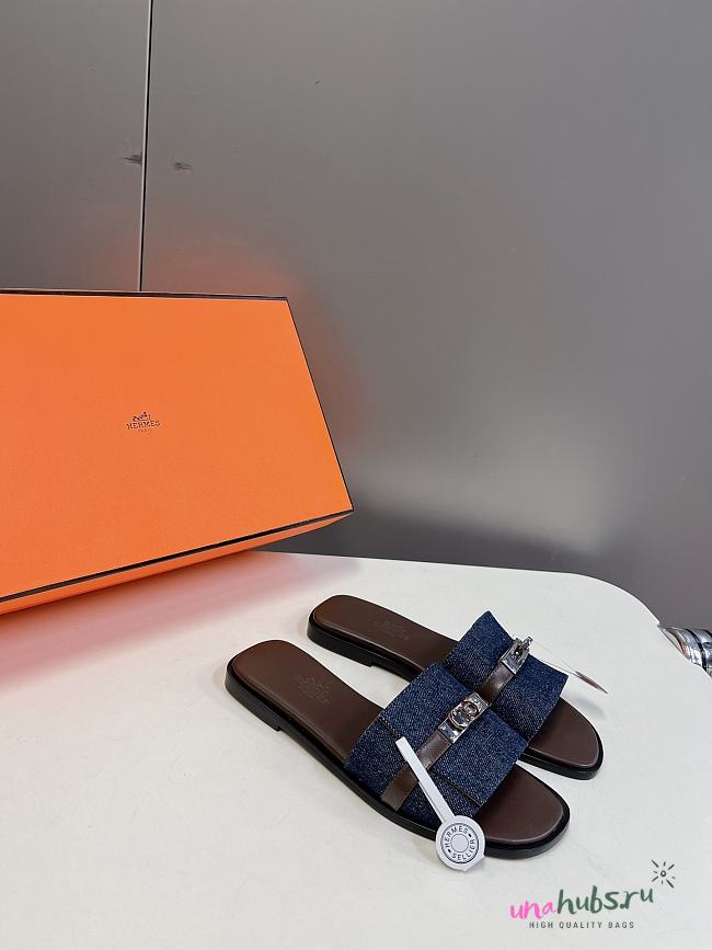 Hermes Gabriel sandal Denim  - 1