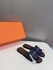 Hermes Gabriel sandal Denim  - 1