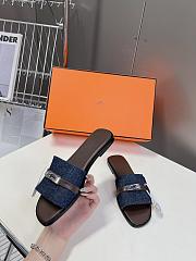 Hermes Gabriel sandal Denim  - 3