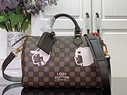 Louis Vuitton Speedy 25 Bag Damier Brown 25x15x15cm - 1