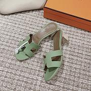 Hermes Green Heel 5cm - 3