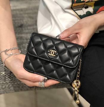 Chanel Wallet Chain Black 12x5x9cm