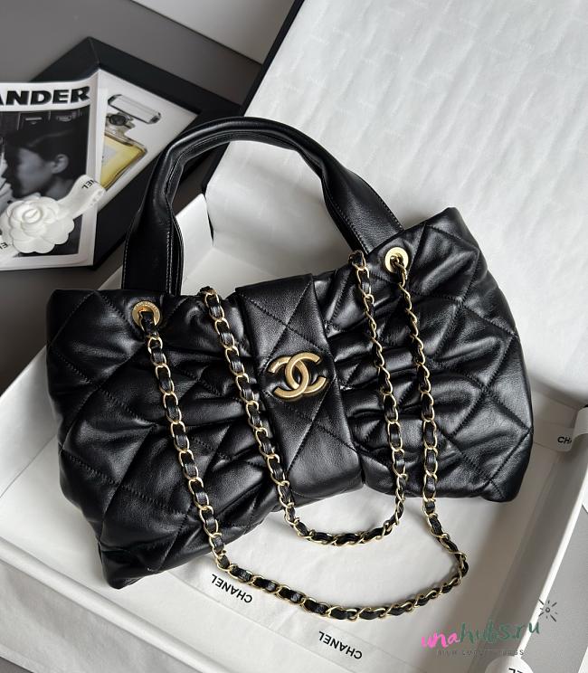 Chanel 25k Bag Black 38x29x5cm - 1