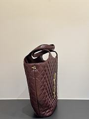 YSL Icare Maxi Shopping Burgundy Lambskin Bag 58x43x8cm - 5
