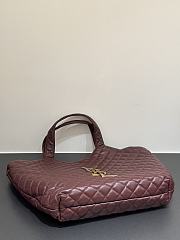 YSL Icare Maxi Shopping Burgundy Lambskin Bag 58x43x8cm - 3