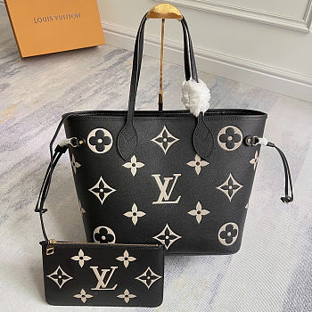 Louis Vuitton Neverfull MM bicolor Empreinte Bag 31x28x14cm