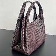 Bottega Veneta Large Campana Bag Burgundy 39x24x18.5cm - 4