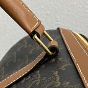 Celine Large Boston Triomphe Canvas Calfskin 31x20x17cm - 5