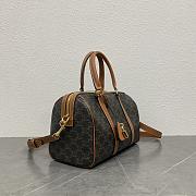 Celine Large Boston Triomphe Canvas Calfskin 31x20x17cm - 2
