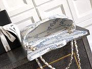 Chanel Flap Bag White Blue 24cm - 5