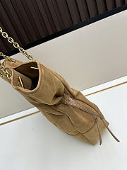 YSL Jamie 4.3 Pochon Bag Golden Suede 35x35x10cm - 4