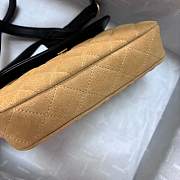 Chanel Flap Bag Black Tan suede 19.5x11.5x5cm - 5