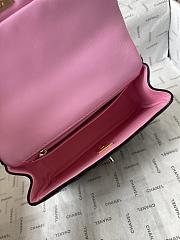 Chanel Top Handle Black Pink 20cm - 2