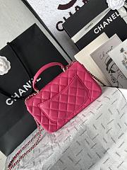 Chanel Top Handle Fuchsia 20cm - 4