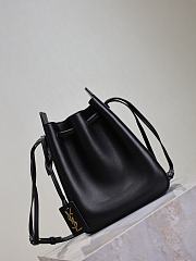 YSL Bucket Bag Black 24x18x7cm - 4