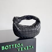 Bottega Veneta Jodie Black Silver Bag 28cm - 1
