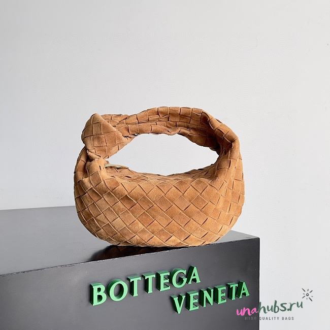 Bottega Veneta Jodie Tan Suede Bag 28cm - 1