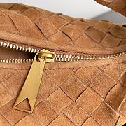 Bottega Veneta Jodie Tan Suede Bag 28cm - 3