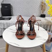 YSL Babylone Sandal Brown 10cm - 4