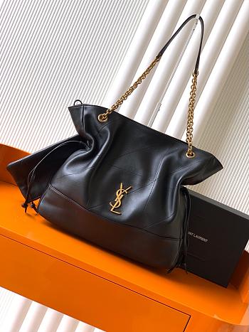 YSL Jamie 4.5 Black Leather Bag 35x35x10cm