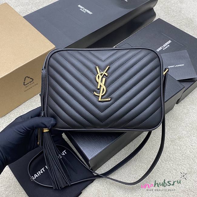 YSL Lou Camera Black 23x16x6cm - 1