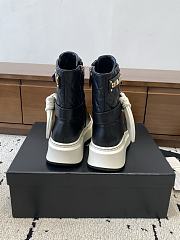 Chanel Black White Boot - 3