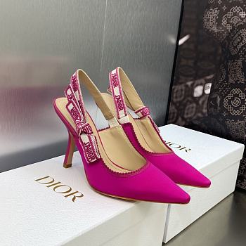Dior J'Adior Slingback Pump Fuchsia Pink 10cm