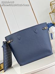 Louis Vuitton LV Neverfull Inside Out MM Navy Blue 31x28x14cm - 4