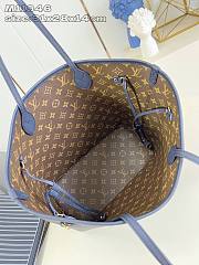 Louis Vuitton LV Neverfull Inside Out MM Navy Blue 31x28x14cm - 3