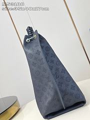 Louis Vuitton Carmel Mahina Navy Blue 35x40x17cm - 5