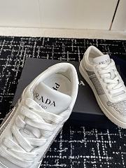 Prada crystal-embellished White Sneakers - 3