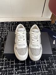 Prada crystal-embellished White Sneakers - 2