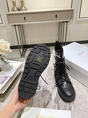 Dior D-Major Ankle Boot Black and White  - 4