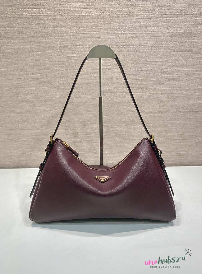 Prada Aimée medium leather Burgundy 39x24x12cm - 1